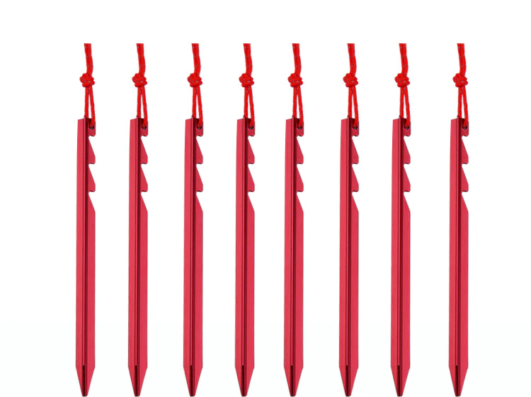 Cheap Goat Tents 20pcs Metal Outdoor Tent Camping Rope  Nails Tent Accessories Equipment  Aluminum Alloy Tent Pegs Tent Nail 18cm Tent Accessories 